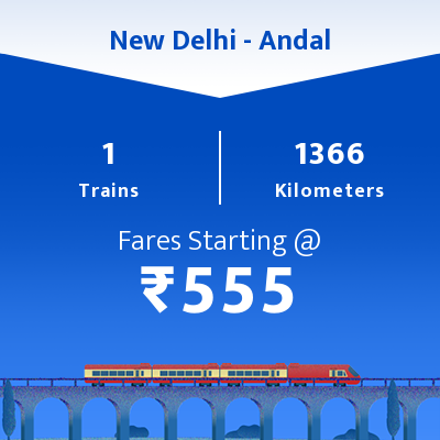 New Delhi To Andal Trains